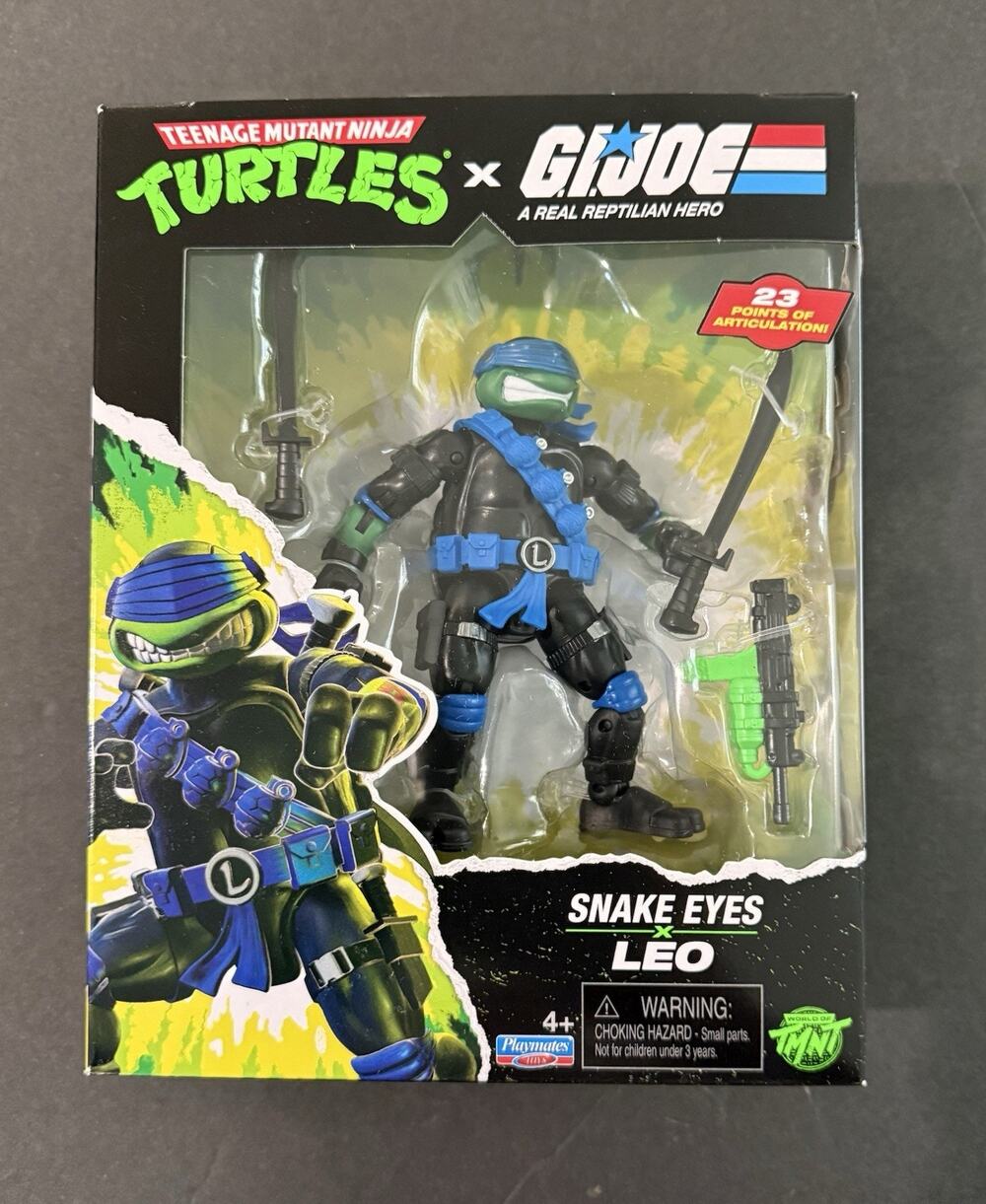 Teenage Mutant Ninja Turtles GI Joe Mashup Figure Snake Eyes Leo NEW 2026 TMNT